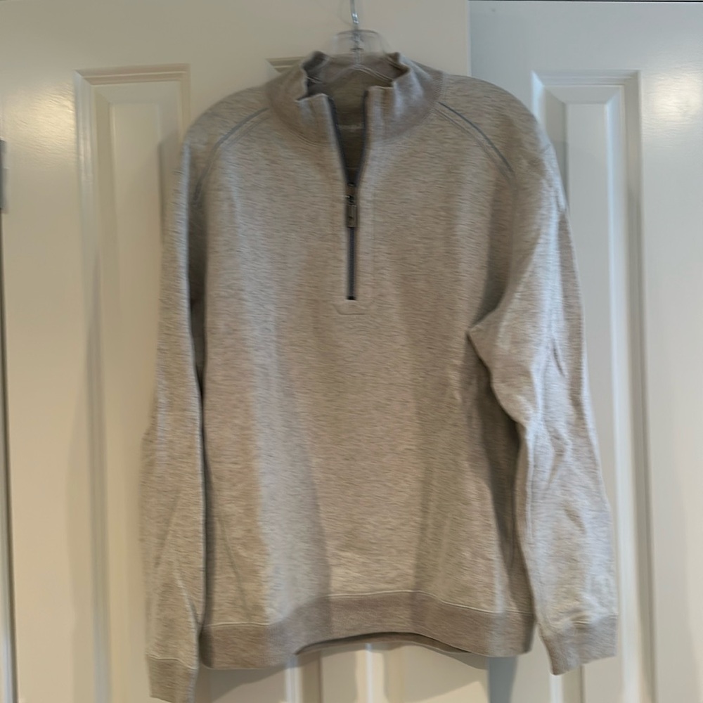 Tommy bahama cream quarter zip